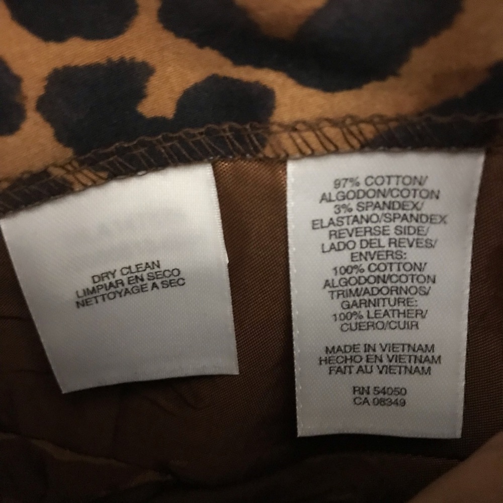 Reversible Black Cheetah Print Coat Jacket Jones New York Oversized Small S/M - Picture 13 of 14